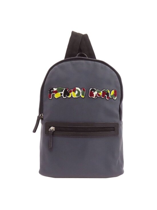 Fendi Logo Patch Backpack Nylon Polyurethane main image 5